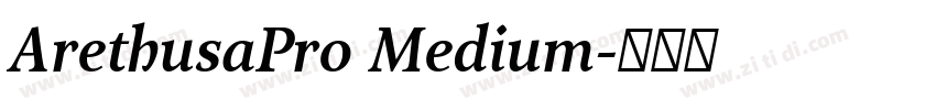 ArethusaPro Medium字体转换